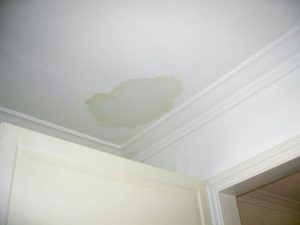 Ceiling leak.