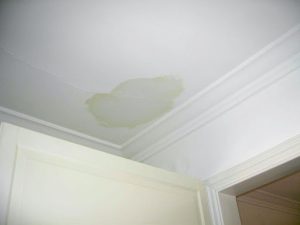 Ceiling leak.