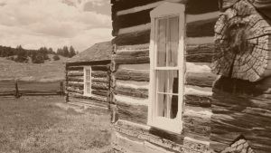 Old log home