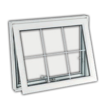 An illustration of an Awning Window.